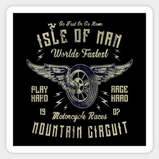 Isle Of Man Motorcycle Racing Sticker